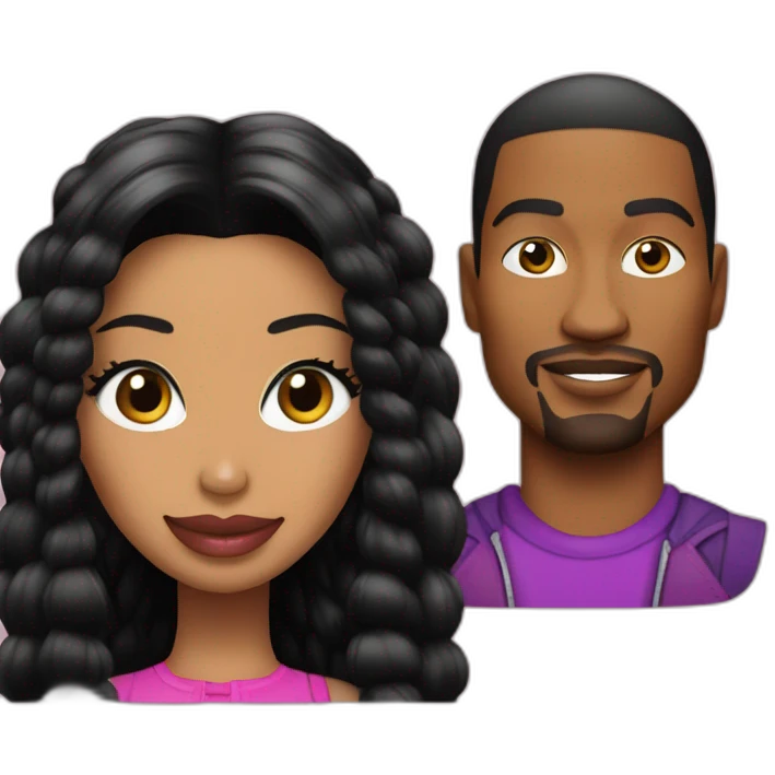 Nicki Minaj and Kenneth Petty emoji