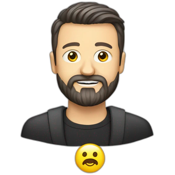 Volodymyr Zelensky with a beard emoji