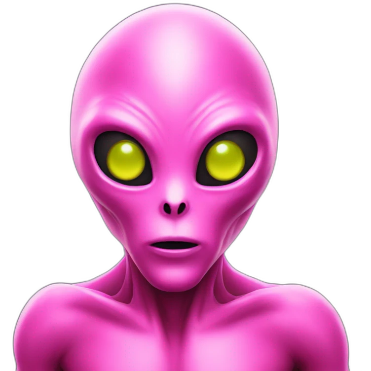 pink alien emoji