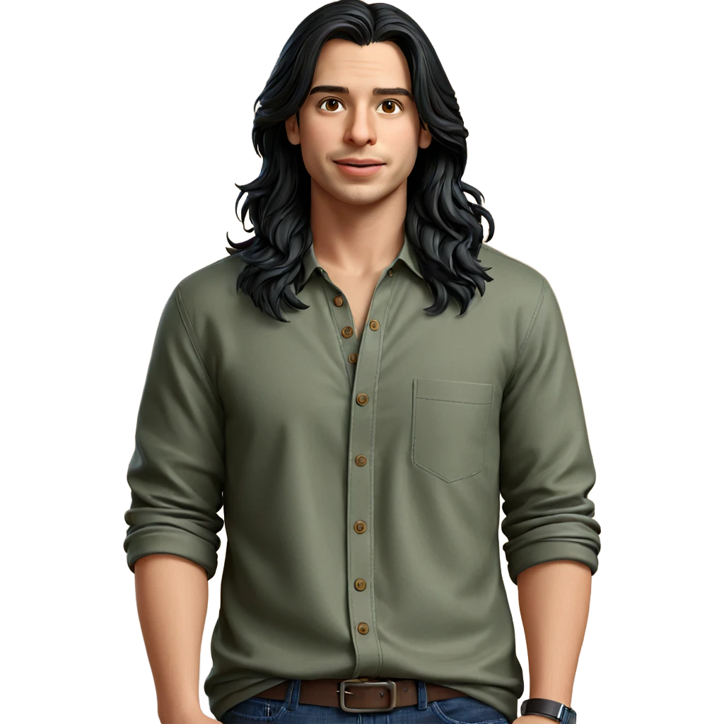 casual portrait of a male emoji