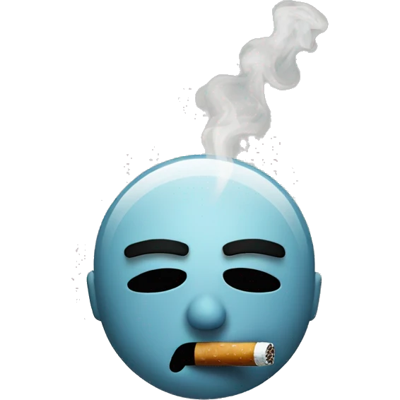 Emoji smoking emoji