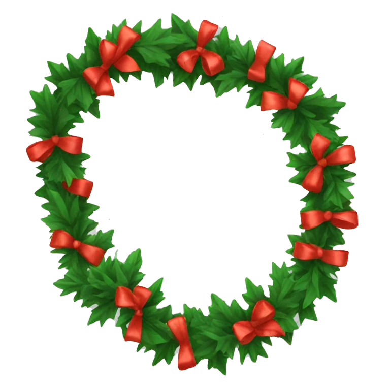 Christmas garland emoji
