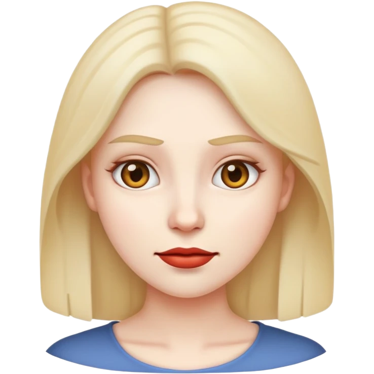 woman emoji, neutral expression emoji