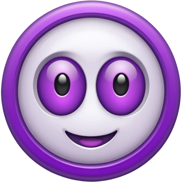 anel branco e roxo emoji