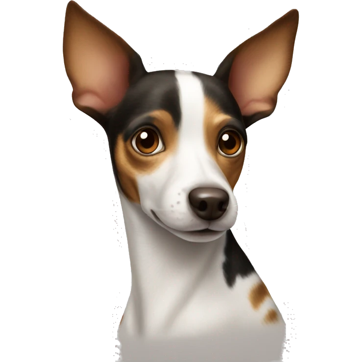 Rat terrier with brown spots emoji