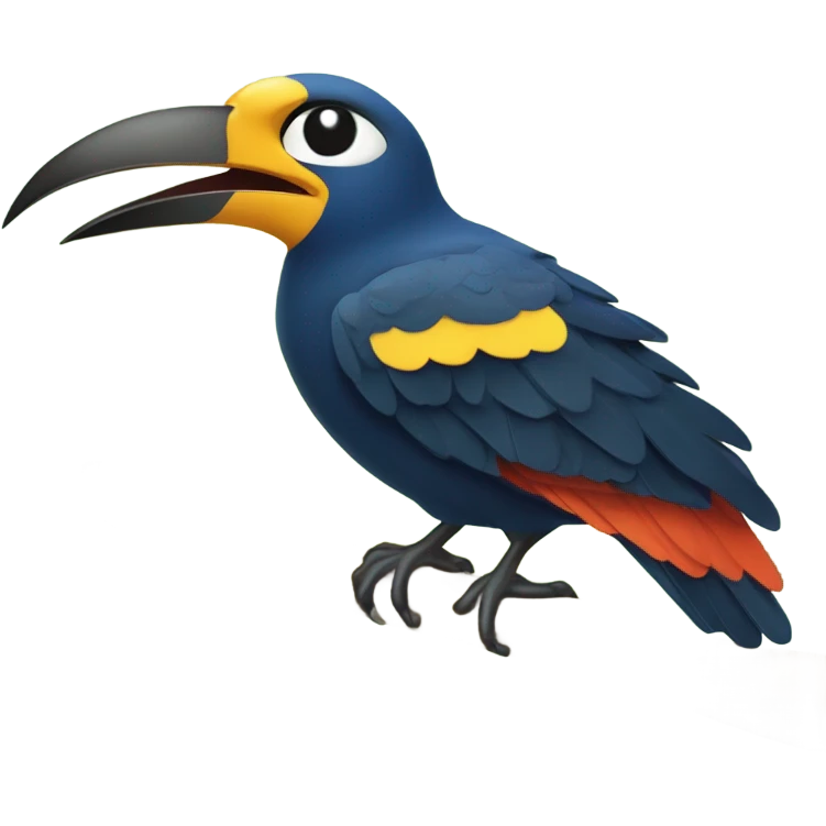 oiseau emblematique de nouvelle caledonie cagou emoji