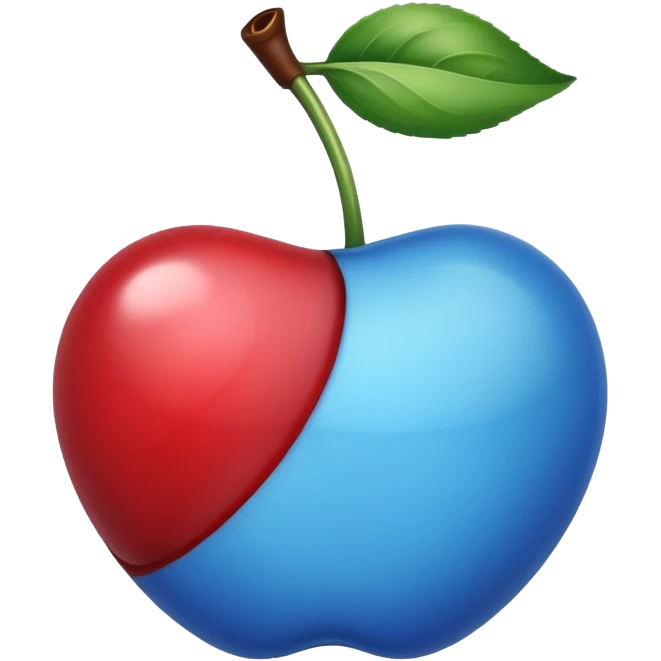 Une  cerise bleu ils8 emoji