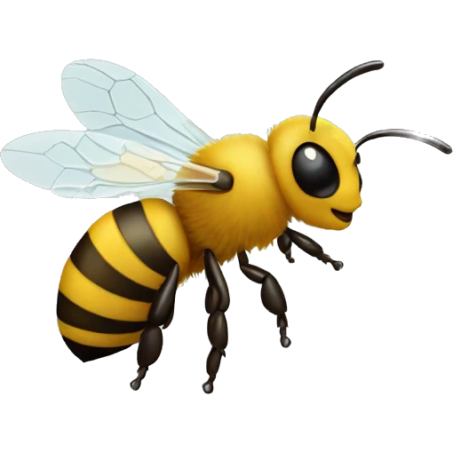 Honey bee with a graph  emoji