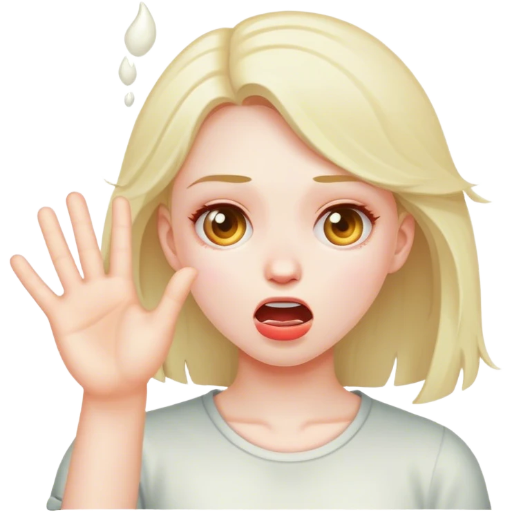 Girl throwing up  emoji