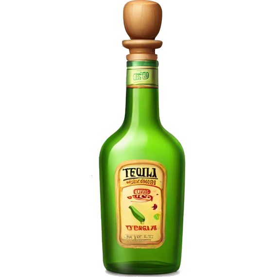 Tequila bottle no brand emoji
