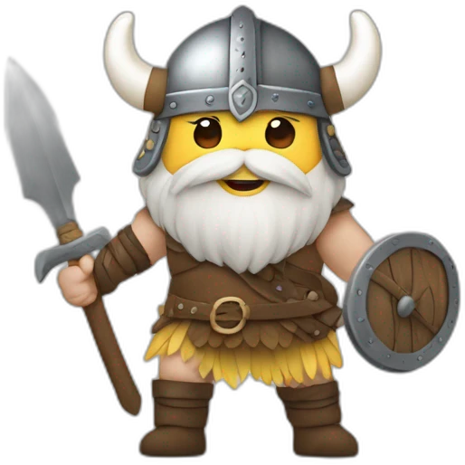 Vikings en tutu sur licorne arc en ciel emoji