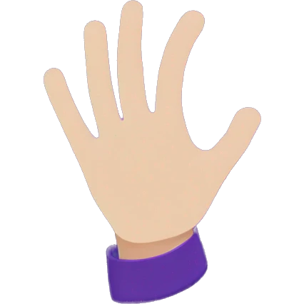 Horrid Henry purple hand flag emoji
