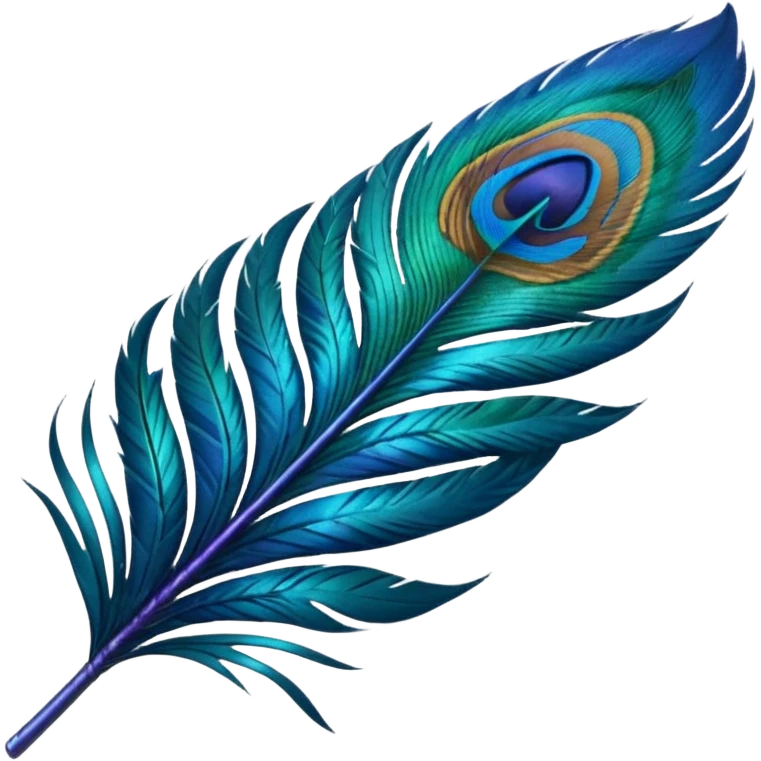 Peacock Feather small  emoji