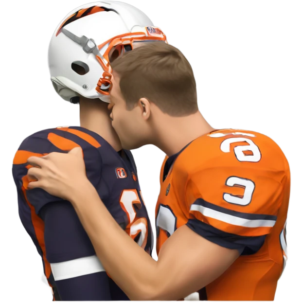 Dabo Sweeney kissing Cade Klubnik  emoji