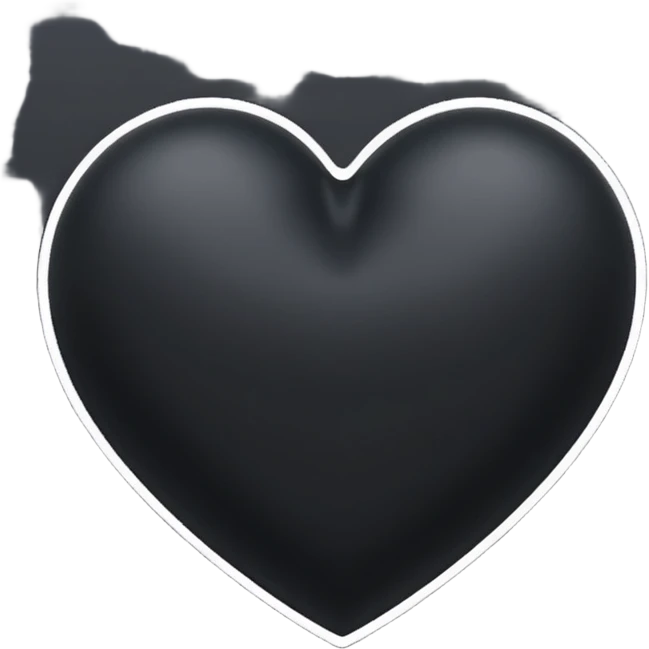 mate black heart emoji