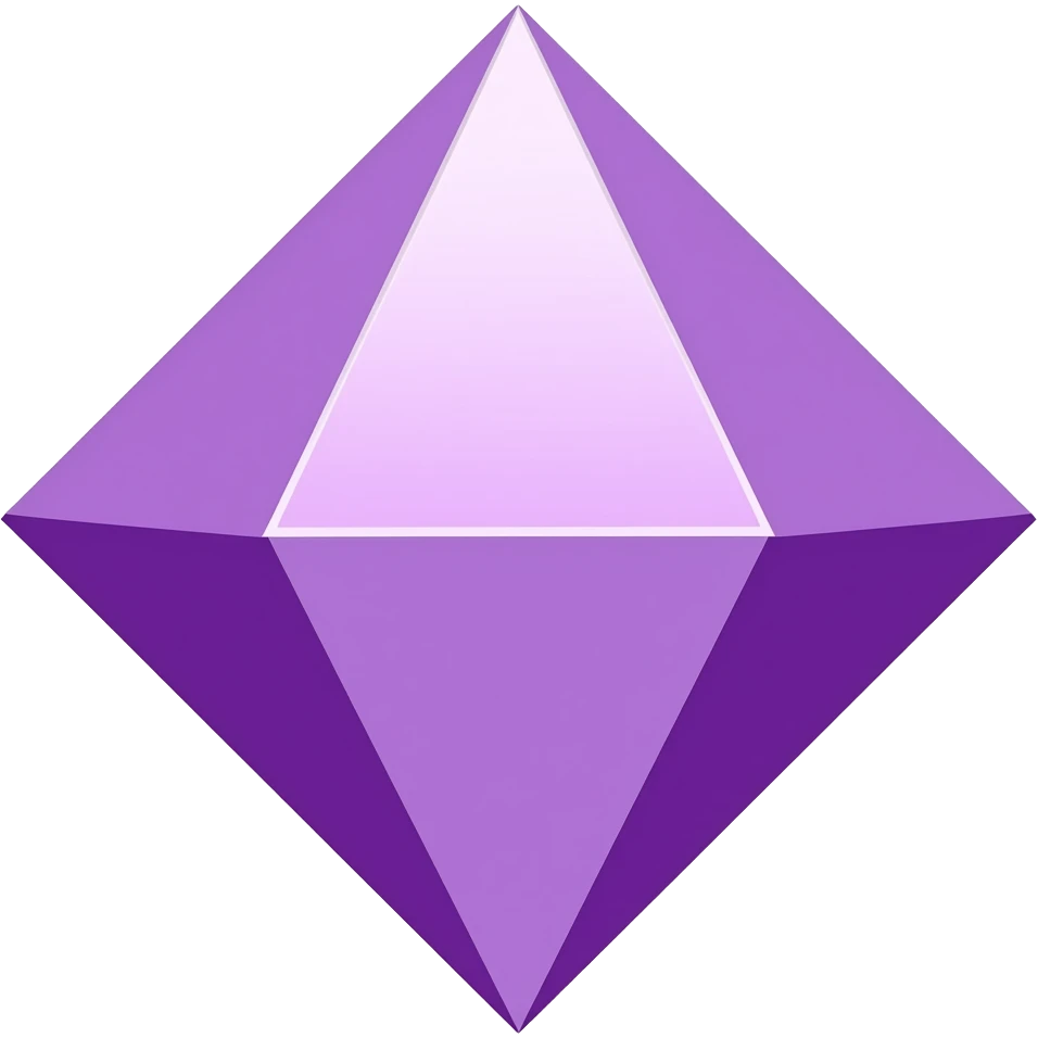 Simple purple diamond like 🔷️ but purple emoji