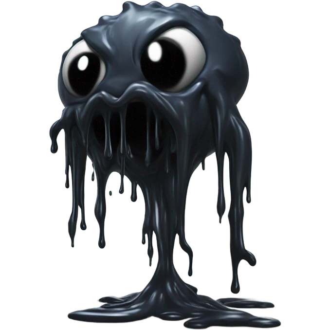 A ink monster behind a door emoji