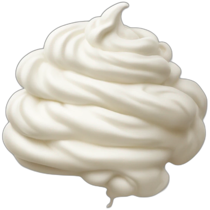 Whipped cream emoji