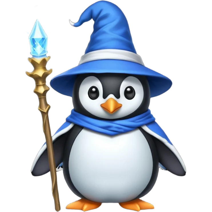 Penguin Wizard emoji