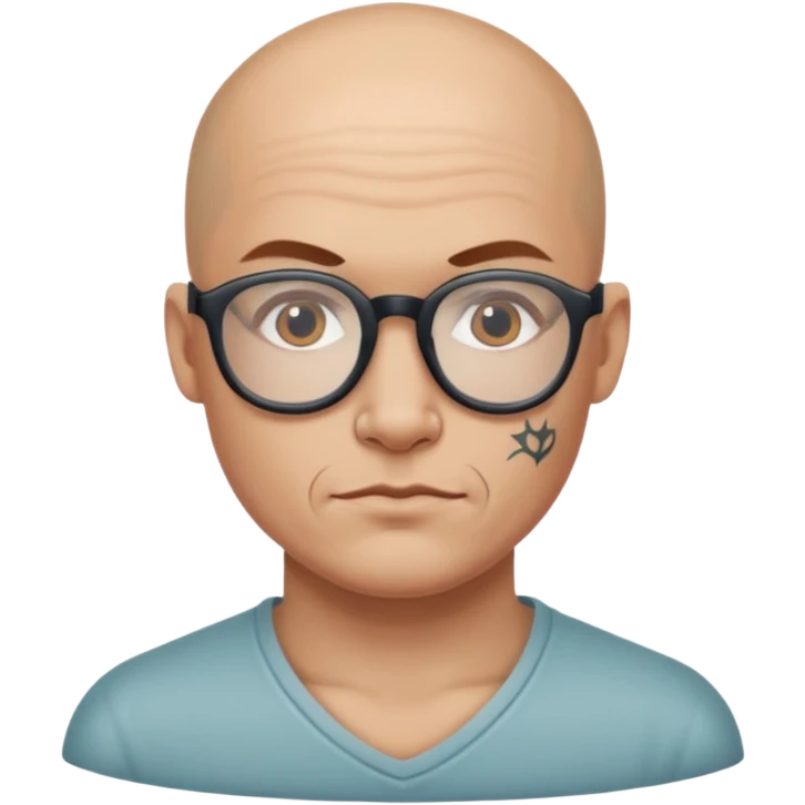   tattooed baldies with opticals emoji