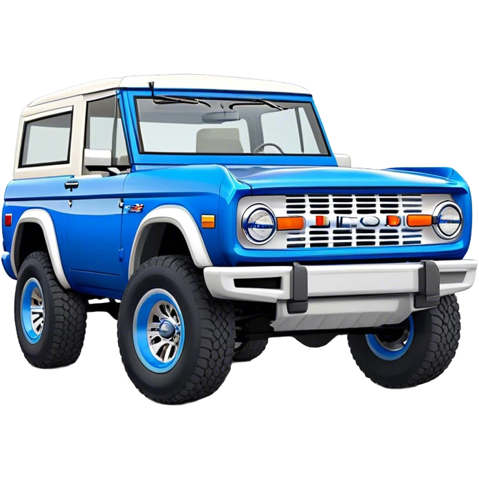 Ford Bronco - Ford (Model Year: 2021) (Iconic colour: Blue) emoji