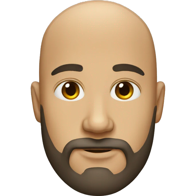 bald man lower beard emoji