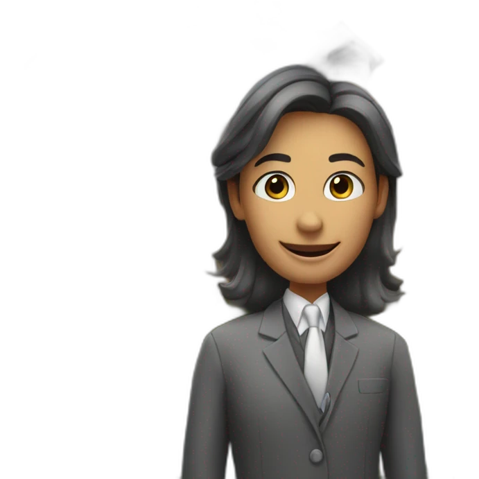 real estate agent in front of a mansion emoji