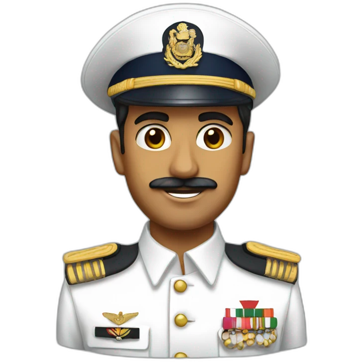 Indian navy officer emoji