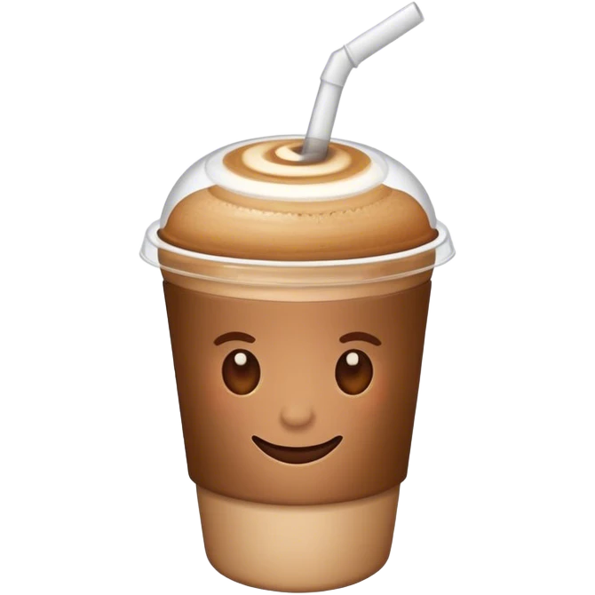 coffee with a straw emoji