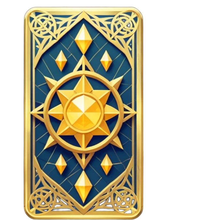 fantasy magic tarot card low poly emoji