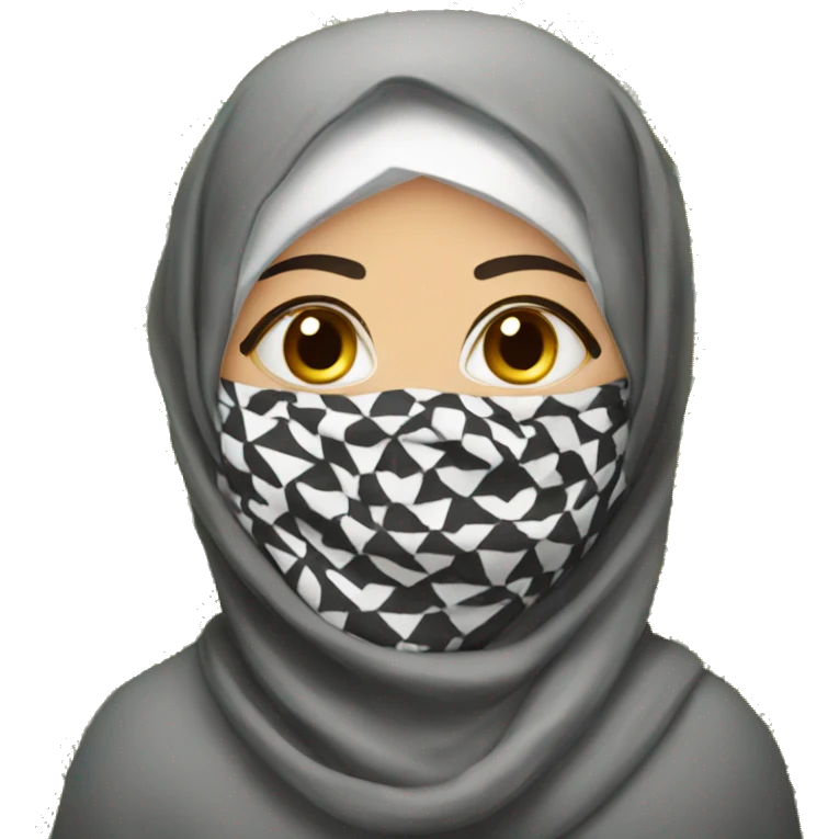 Keffiyeh woman emoji