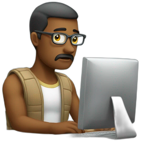 programmer-checking-issues emoji