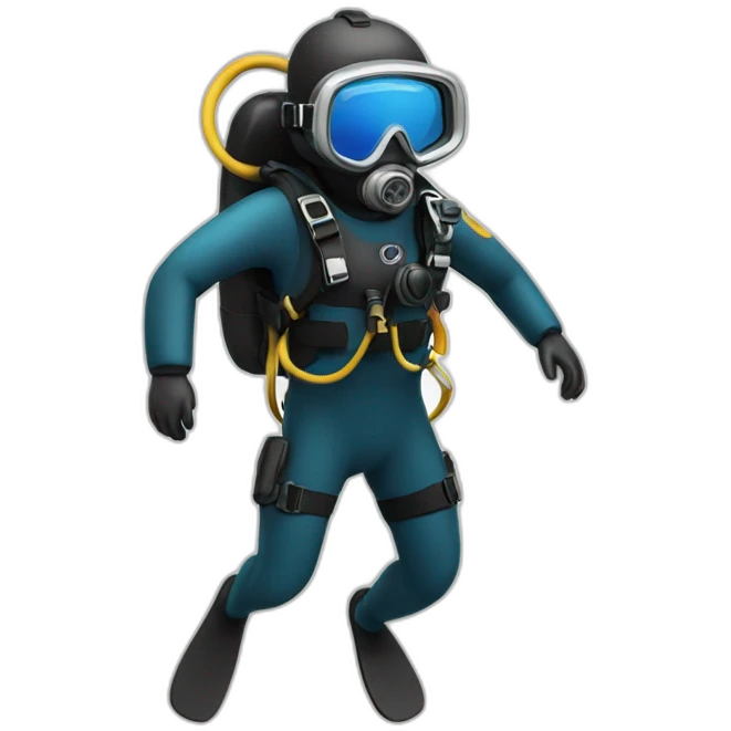 scuba diver in the sea emoji