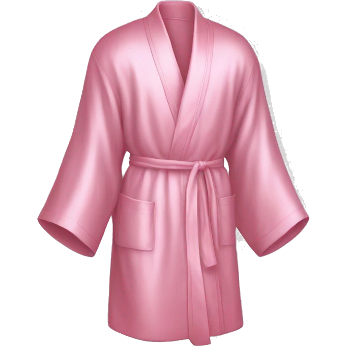 Light pink silk robe  emoji