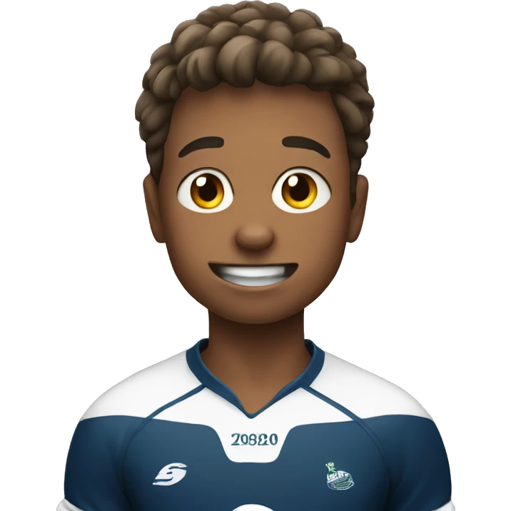 Boy playing rugby  emoji