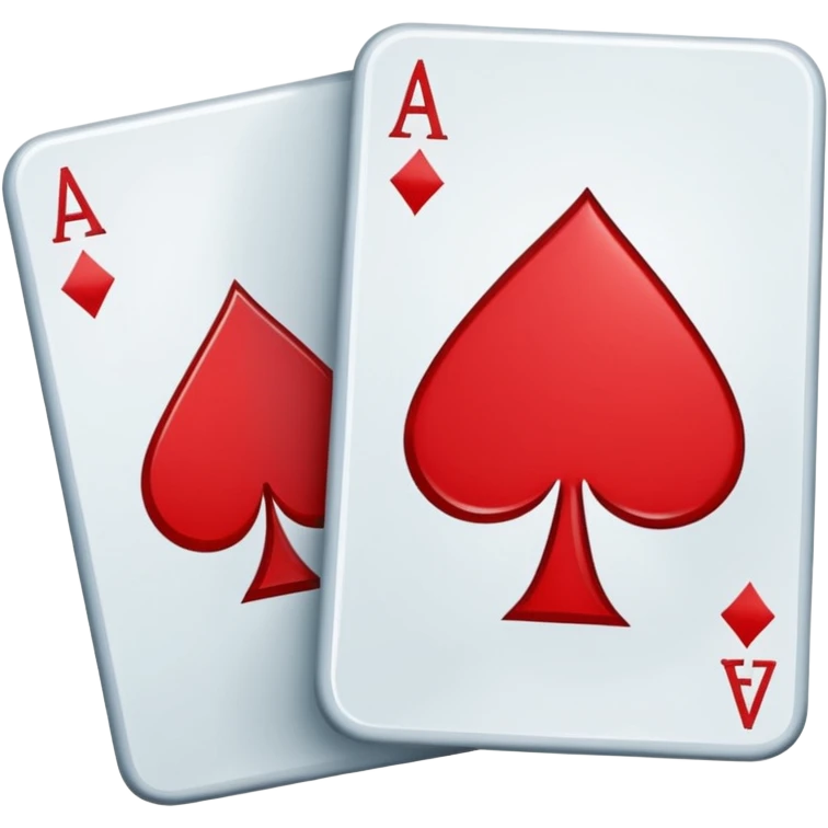 Generate a simple app logo for an app called "twoseven". It is a Poker app and the logo should be the corners of 2 poker cards next to each other - A 2 of Diamonds and a 7 of Clubs. emoji