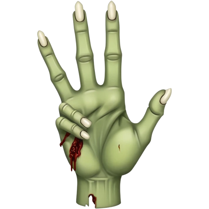 zombie middle finger emoji