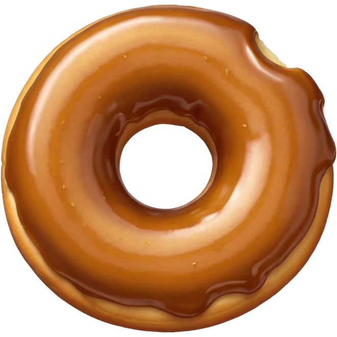 a donut without a hole emoji