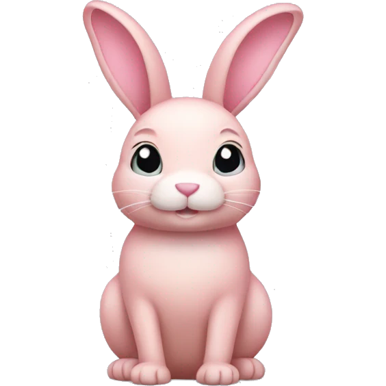 light pink bunny emoji