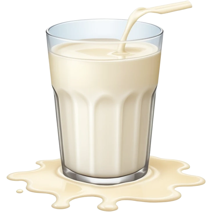 glass of milk spill on floor emoji
