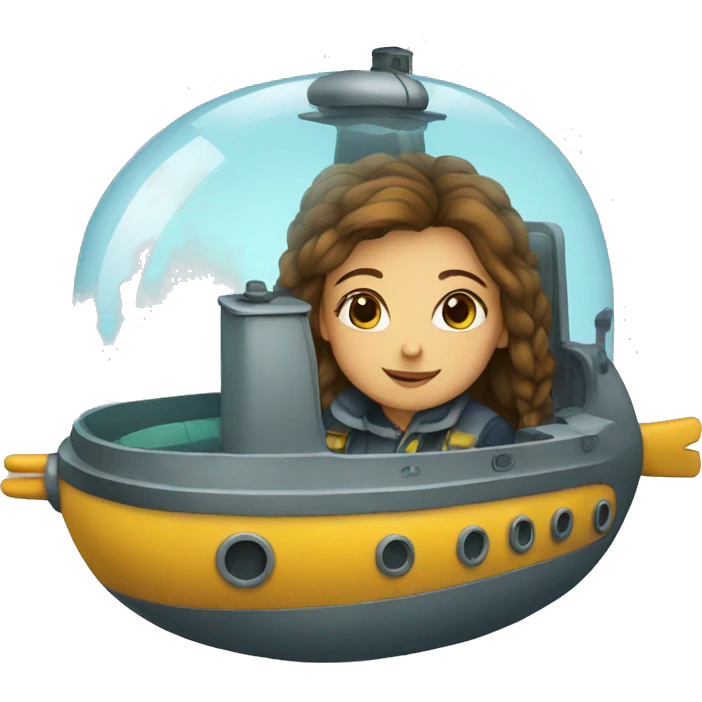 Girl in a submarine emoji