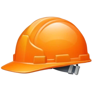 Orange hard hat emoji