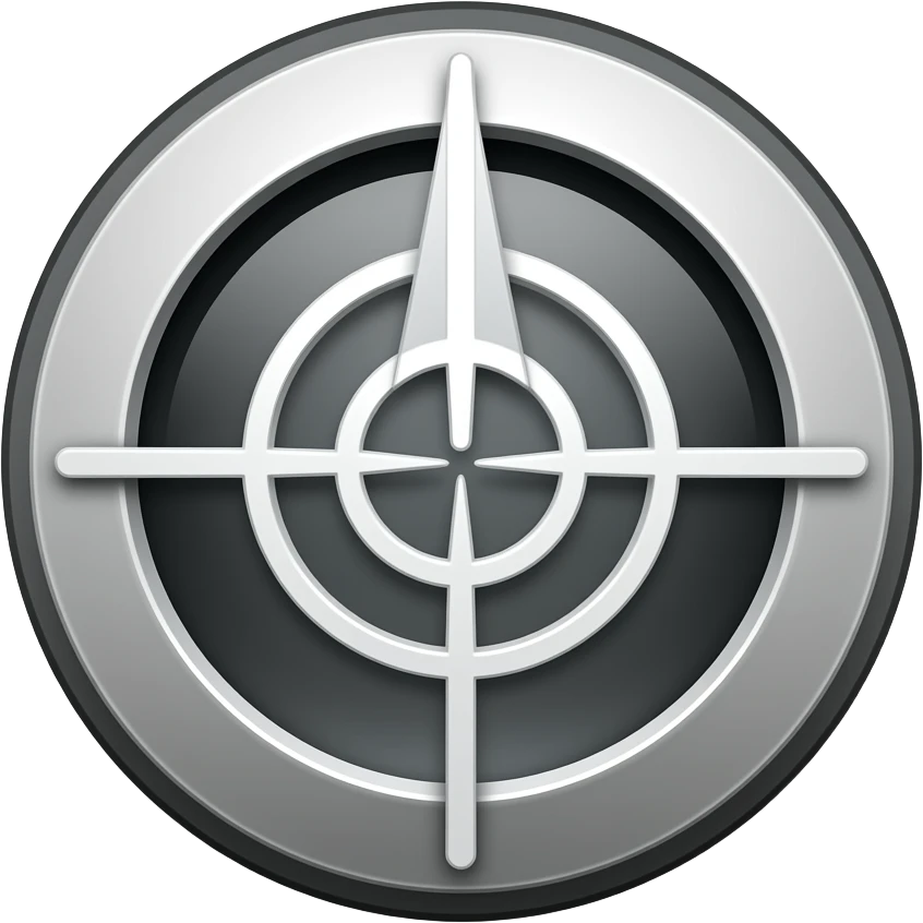 crosshair white minimal emoji