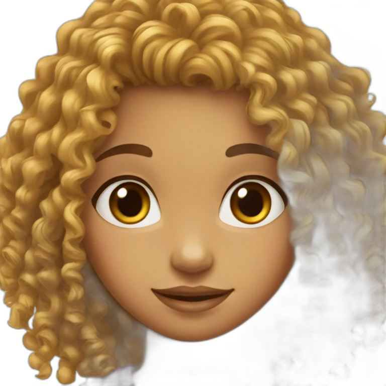 bamboo_curly hair_girl_hamsome emoji