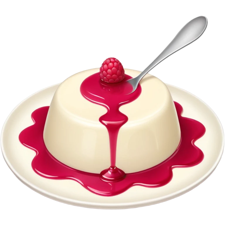 panna cotta on dish emoji