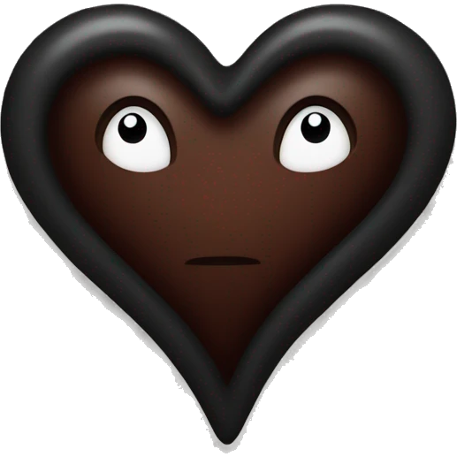 dark marron heart emoji