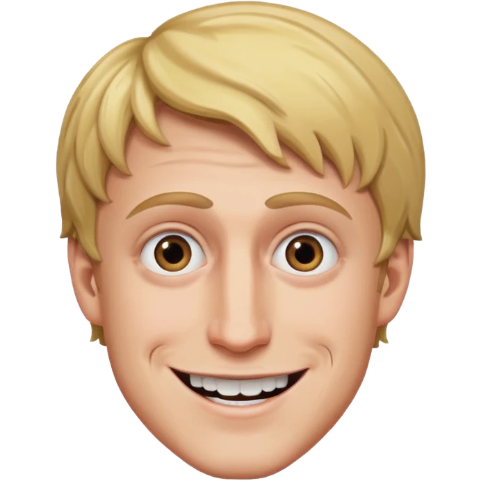 Logan Paul with a creepy smile emoji