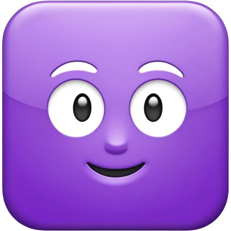 text that spells "me" in a shiny purple font sticker with white outline emoji