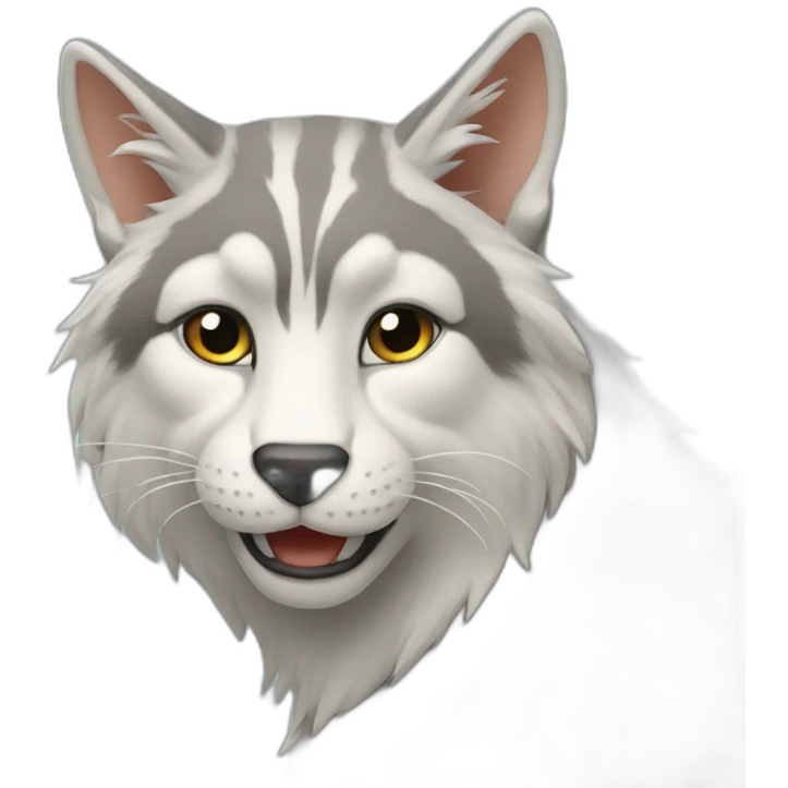 Chat sur loup emoji