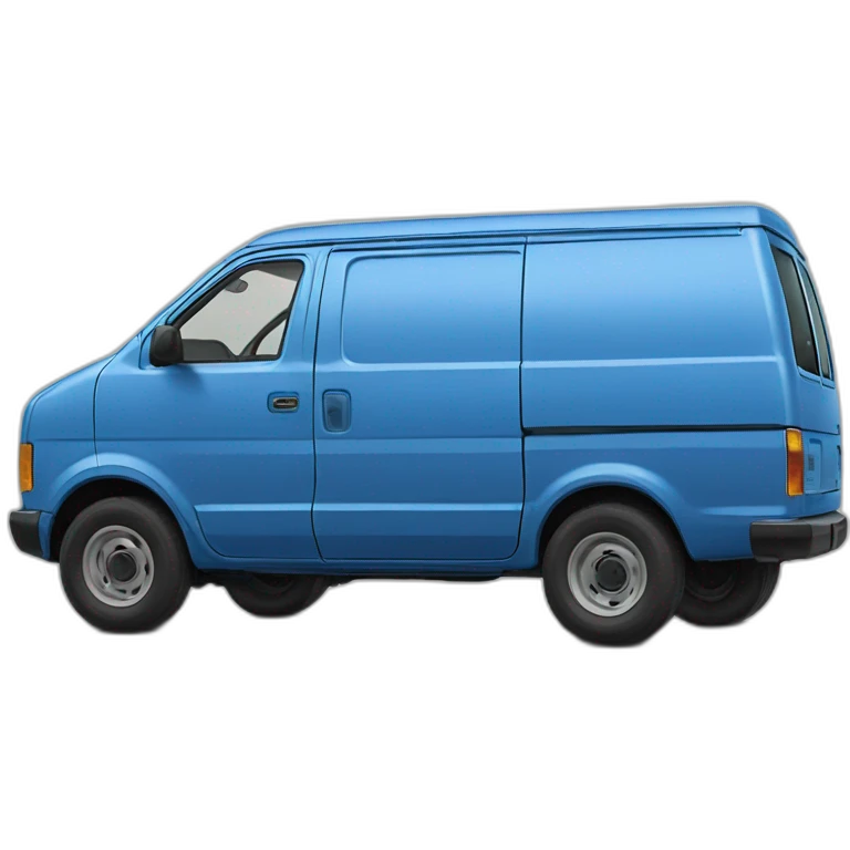 NISSAN BLUE 1986 VAN PRAIRIE emoji